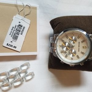 Michael Kors Clear Ceramic Quartz Watch